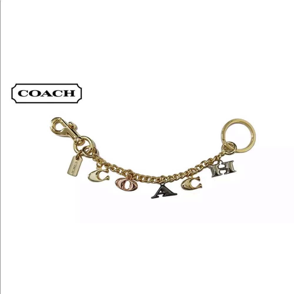 Coach fob keychain bag charm